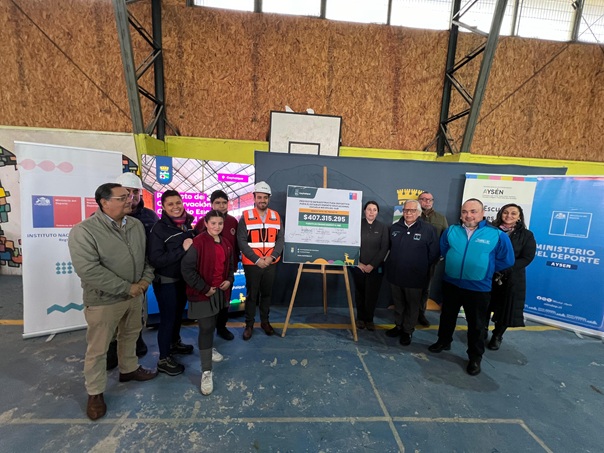 Más de $400 millones en inversión gestionada por el Municipio para gimnasio de Escuela Nieves del Sur en Coyhaique