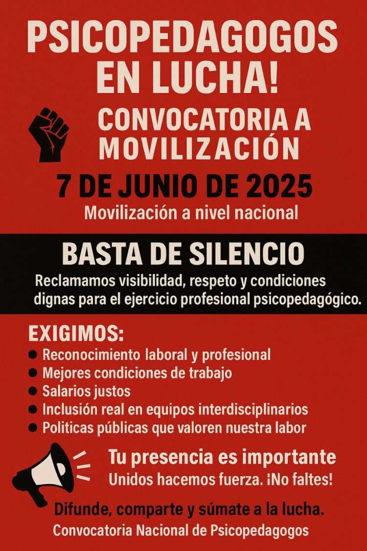 Columna: ¡Presente, Psicopedagogía!: Una Profesión en Lucha por Dignidad y Reconocimiento”