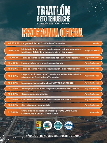 Se viene este fin de semana largo quinta versión de Triatlón “Reto Tehuelche” de Puerto Guadal