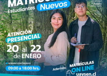 Con 82% de seleccionados en primera preferencia, UAysén comienza período de matrículas admisión 2026