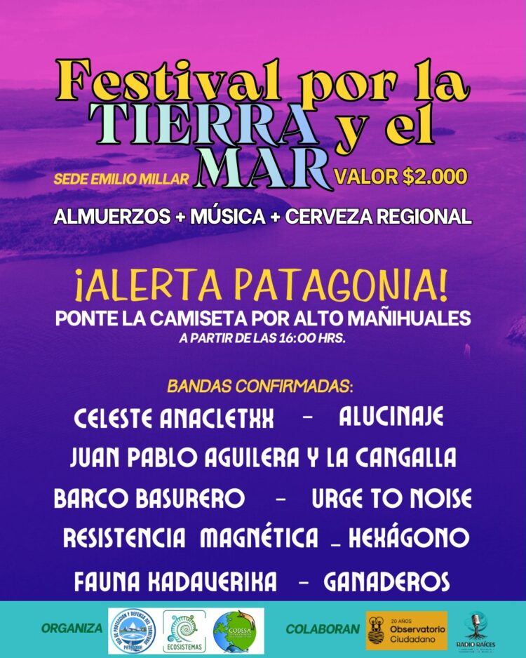 Bandas regionales se presentarán en Coyhaique en “Festival por la Tierra y el Mar”