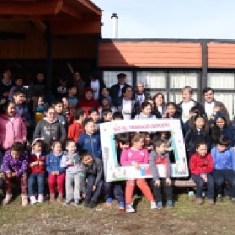 tehuelche noticias: Ni&ntilde;os y ni&ntilde;as de la Escuela Valle de la Luna dijeron  &iexcl;Chile Sin Trabajo Infantil!