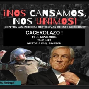 tehuelche noticias: En Ays&eacute;n Llaman a Gran Caceroleo Nacional este S&aacute;bado