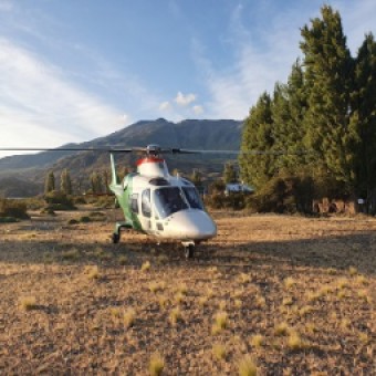 tehuelche noticias: Realizan traslado aerom&eacute;dico de paciente desde orilla del Lago Cochrane