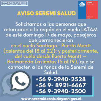 tehuelche noticias: Otros dos casos se suman este lunes a la cifra de COVID 19 en Ays&eacute;n