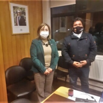 tehuelche noticias: Proyecto e&oacute;lico y planta el&eacute;ctrica de Melinka algunos de los temas abordados entre Alcalde Silva e Intendenta