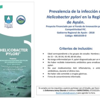 tehuelche noticias: Estudio espera detectar prevalencia de bacteria Helicobacter Pylori en poblaci&oacute;n de comunas de Coyhaique y Ays&eacute;n