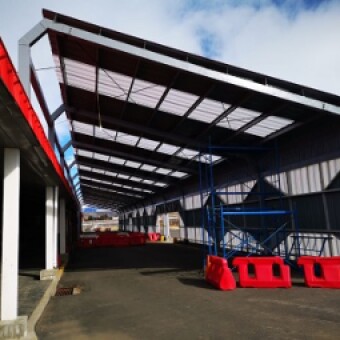 tehuelche noticias: AER&Oacute;DROMO DE BALMACEDA CUENTA CON NUEVO COBERTIZO