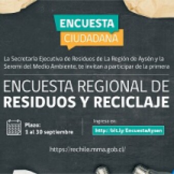 tehuelche noticias: Seremi del Medio Ambiente invita a participar de la primera encuesta regional sobre residuos y reciclaje