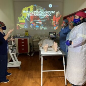 tehuelche noticias: TENS de Ma&ntilde;ihuales y del SAMU se capacitaron en T&eacute;cnicas de Primera Atenci&oacute;n al Paciente