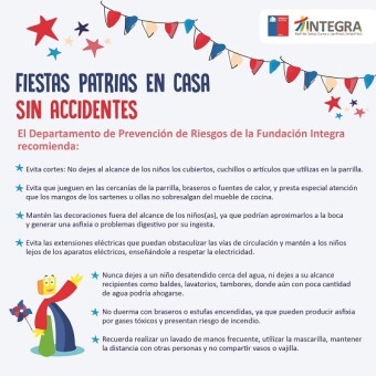 tehuelche noticias: In&eacute;ditas Fiestas Patrias sin fondas: 7 consejos para prevenir accidentes en casa
