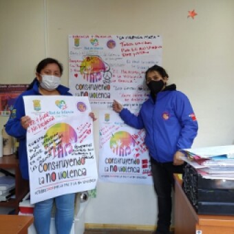 tehuelche noticias: OPD Chile Chico y red local de infancia reafirman su compromiso en contra de la violencia