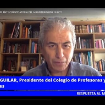 tehuelche noticias: Mario Aguilar, presidente del Colegio de Profesores: &ldquo;Ministro, lo invito a presentar las querellas y denuncias que usted quiera&rdquo;
