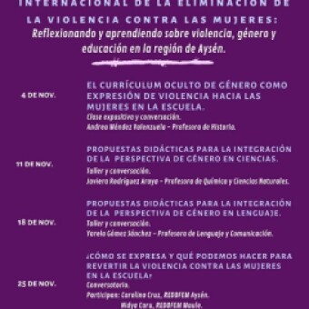 tehuelche noticias: Red docente feminista, convoca a participar en ciclo de conmemoraci&oacute;n del d&iacute;a internacional de la eliminaci&oacute;n de la violencia contra la mujer