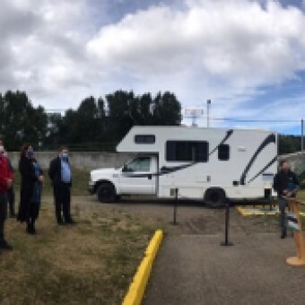 tehuelche noticias: Aguas Patagonia inaugura punto de descarga para motorhomes y casas rodantes