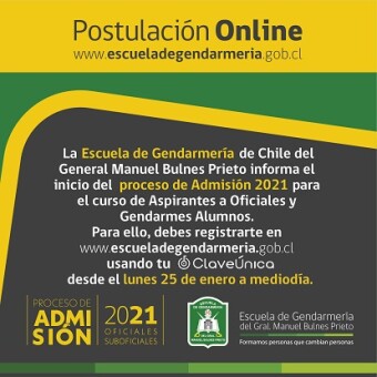 tehuelche noticias: INSCRIPCIONES A ESCUELA DE GENDARMER&Iacute;A SER&Aacute;N ON LINE Y CON CLAVE &Uacute;NICA