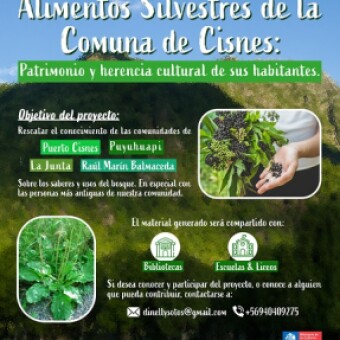 tehuelche noticias: Proyecto Fondart rescatar&aacute; el saber local de los alimentos silvestres de la comuna de Cisnes