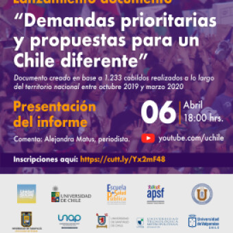 tehuelche noticias: Lanzamiento informe: Demandas prioritarias y propuestas para un Chile diferente