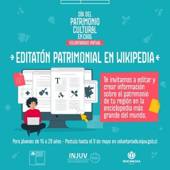 tehuelche noticias: &iquest;Editar contenido de Wikipedia? Participa de esta convocatoria INJUV para el D&iacute;a del Patrimonio