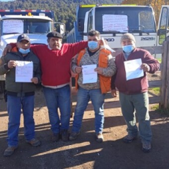 tehuelche noticias: Empresa paga facturas a sub contratistas de camiones y buses en central hidroel&eacute;ctrica San V&iacute;ctor