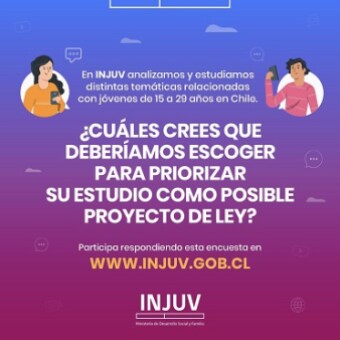 tehuelche noticias: Encuesta INJUV: &iquest;qu&eacute; temas sobre j&oacute;venes abordar&iacute;as en un posible proyecto de ley?